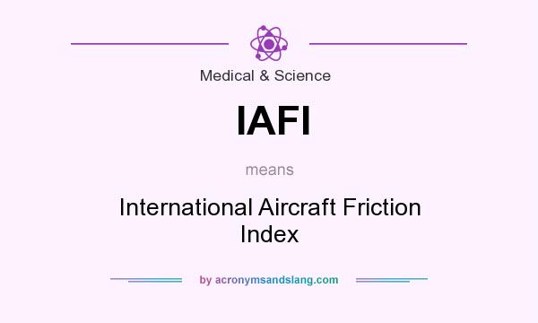 What does IAFI mean? It stands for International Aircraft Friction Index