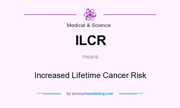 What does ILCR mean? It stands for Increased Lifetime Cancer Risk