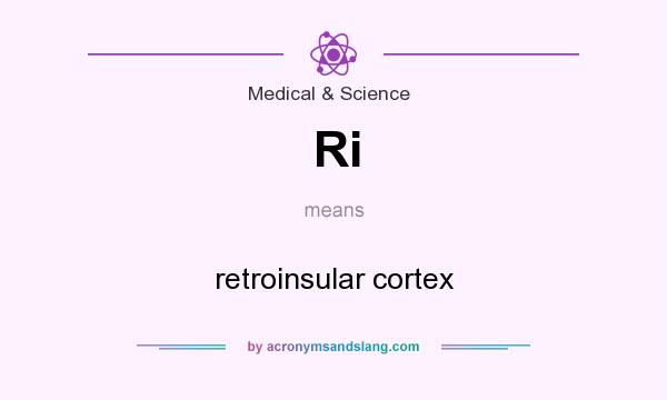 What does Ri mean? It stands for retroinsular cortex