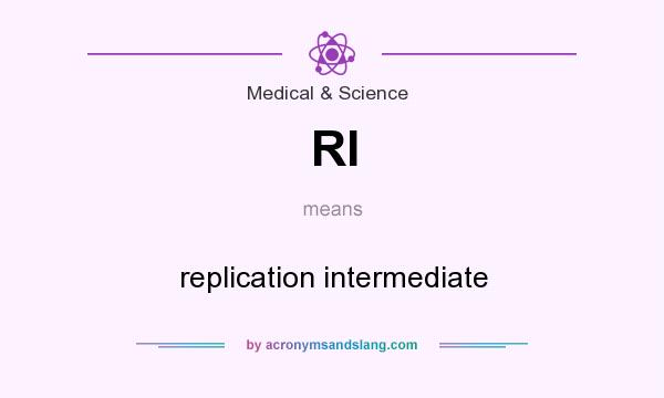 What does RI mean? It stands for replication intermediate