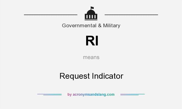 What does RI mean? It stands for Request Indicator