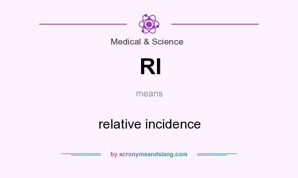 What does RI mean? It stands for relative incidence