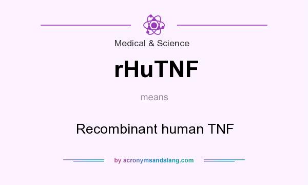 What does rHuTNF mean? It stands for Recombinant human TNF