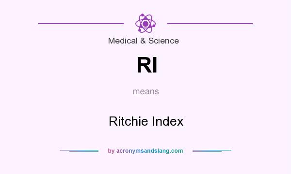 What does RI mean? It stands for Ritchie Index