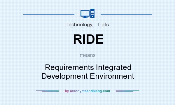 What does RIDE mean? It stands for Requirements Integrated Development Environment