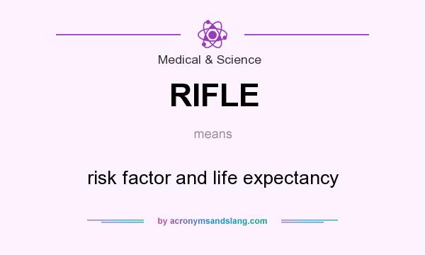 What does RIFLE mean? It stands for risk factor and life expectancy