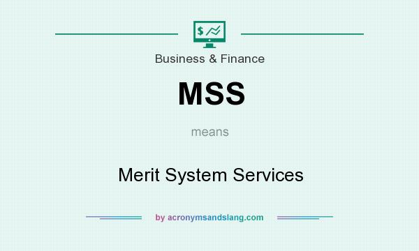 What does MSS mean? It stands for Merit System Services