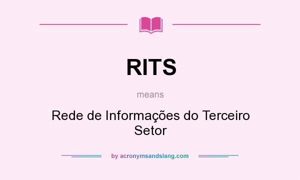 What does RITS mean? It stands for Rede de Informações do Terceiro Setor