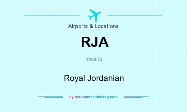 What does RJA mean? It stands for Royal Jordanian