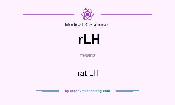 What does rLH mean? It stands for rat LH