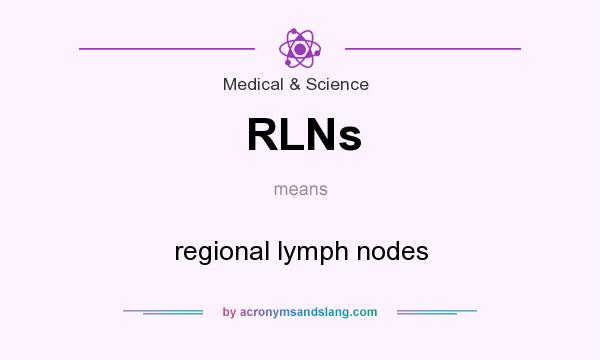 What does RLNs mean? It stands for regional lymph nodes