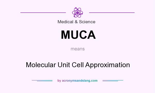 What does MUCA mean? It stands for Molecular Unit Cell Approximation
