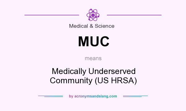 What does MUC mean? It stands for Medically Underserved Community (US HRSA)