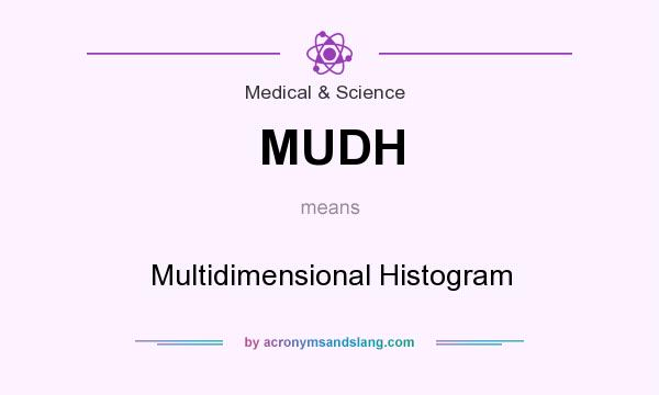 What does MUDH mean? It stands for Multidimensional Histogram