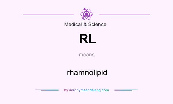 What does RL mean? It stands for rhamnolipid