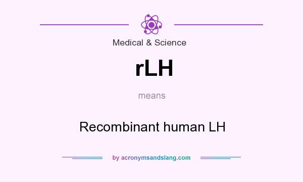What does rLH mean? It stands for Recombinant human LH