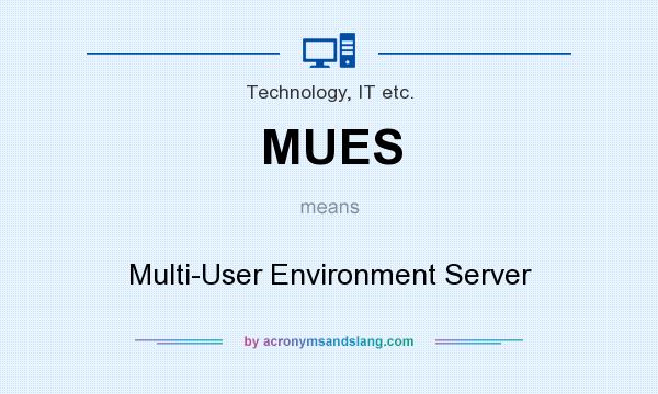 What does MUES mean? It stands for Multi-User Environment Server
