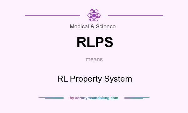 What does RLPS mean? It stands for RL Property System