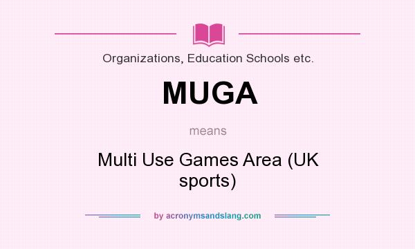 What does MUGA mean? It stands for Multi Use Games Area (UK sports)