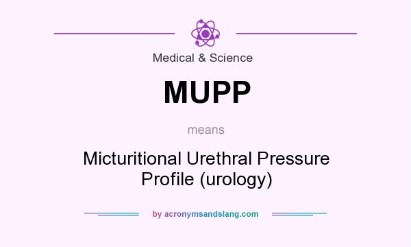 What does MUPP mean? It stands for Micturitional Urethral Pressure Profile (urology)
