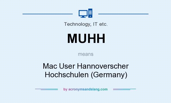 What does MUHH mean? It stands for Mac User Hannoverscher Hochschulen (Germany)