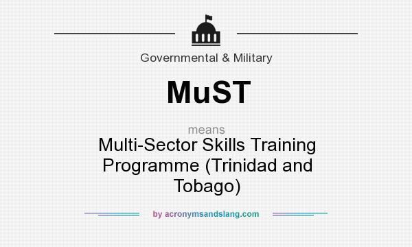 What does MuST mean? It stands for Multi-Sector Skills Training Programme (Trinidad and Tobago)