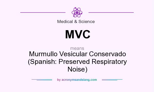 What does MVC mean? It stands for Murmullo Vesicular Conservado (Spanish: Preserved Respiratory Noise)