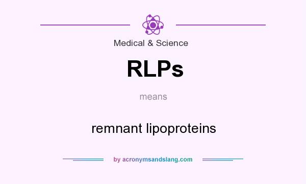 What does RLPs mean? It stands for remnant lipoproteins