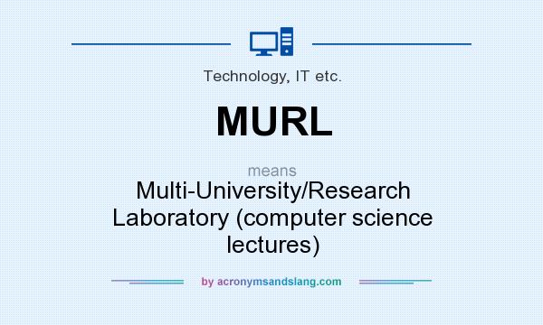 What does MURL mean? It stands for Multi-University/Research Laboratory (computer science lectures)