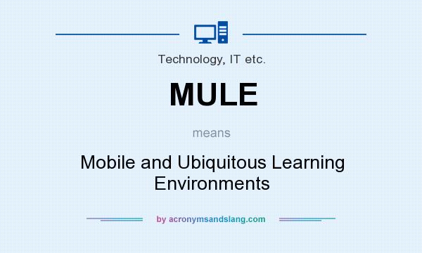 What does MULE mean? It stands for Mobile and Ubiquitous Learning Environments