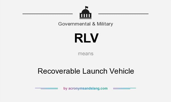 What does RLV mean? It stands for Recoverable Launch Vehicle