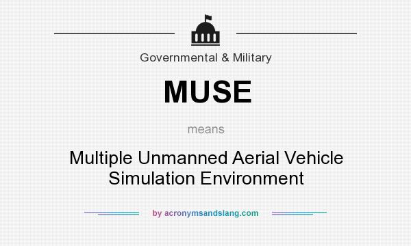 What does MUSE mean? It stands for Multiple Unmanned Aerial Vehicle Simulation Environment