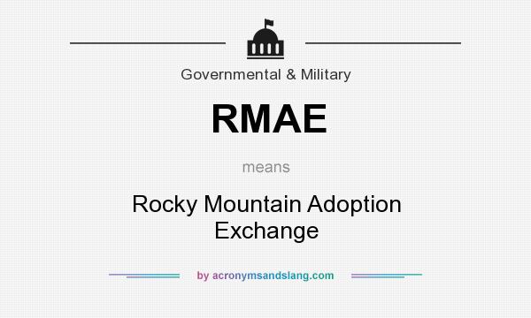 What does RMAE mean? It stands for Rocky Mountain Adoption Exchange