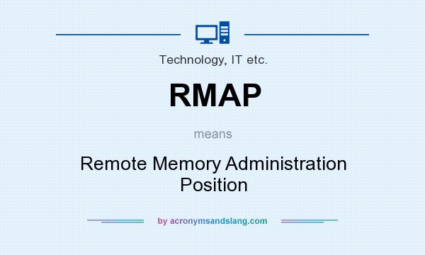 What does RMAP mean? It stands for Remote Memory Administration Position