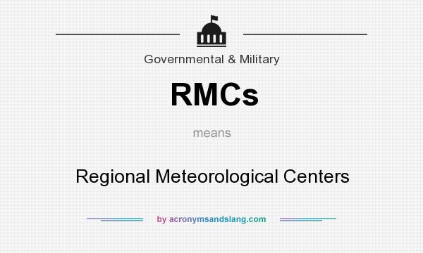 What does RMCs mean? It stands for Regional Meteorological Centers