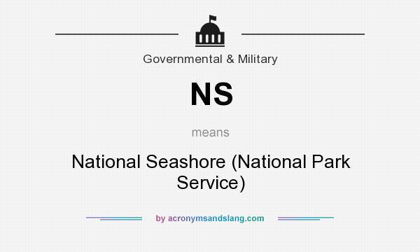 What does NS mean? It stands for National Seashore (National Park Service)