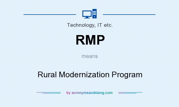 What does RMP mean? It stands for Rural Modernization Program