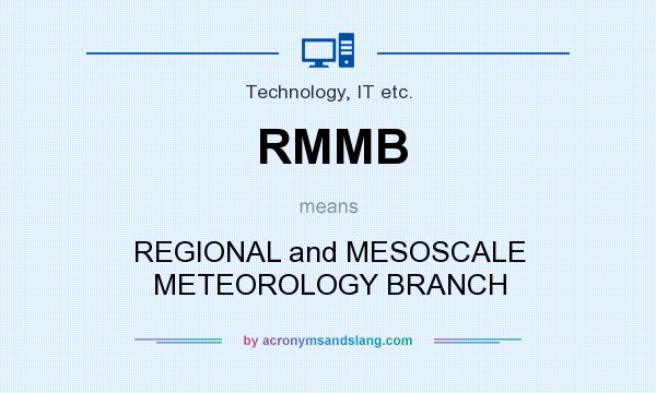 What does RMMB mean? It stands for REGIONAL and MESOSCALE METEOROLOGY BRANCH