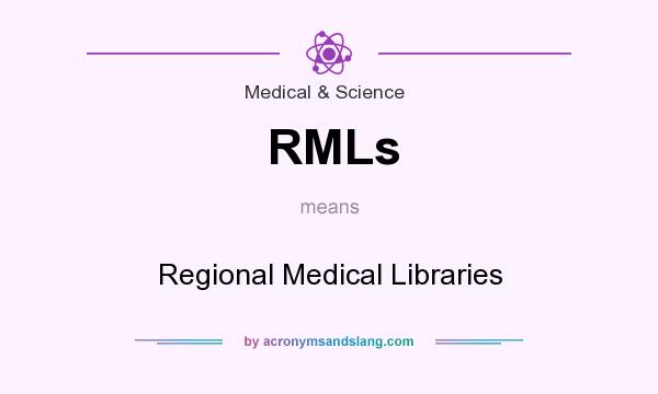 What does RMLs mean? It stands for Regional Medical Libraries