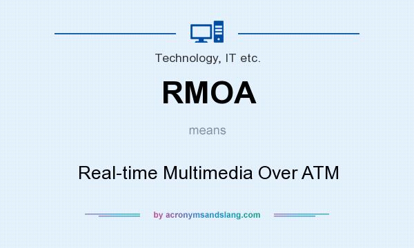 What does RMOA mean? It stands for Real-time Multimedia Over ATM