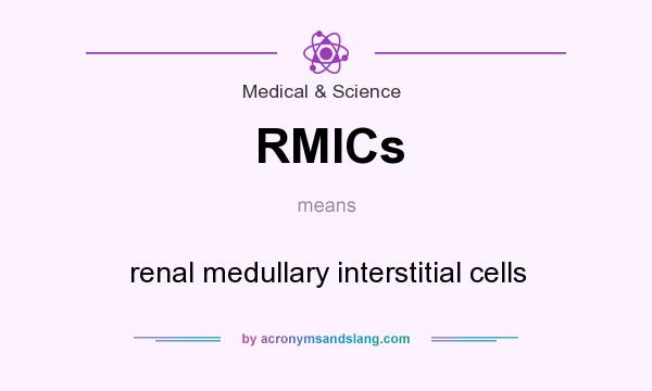 What does RMICs mean? It stands for renal medullary interstitial cells