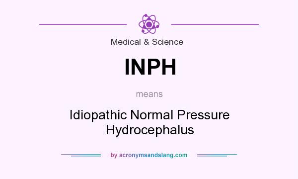 What does INPH mean? It stands for Idiopathic Normal Pressure Hydrocephalus