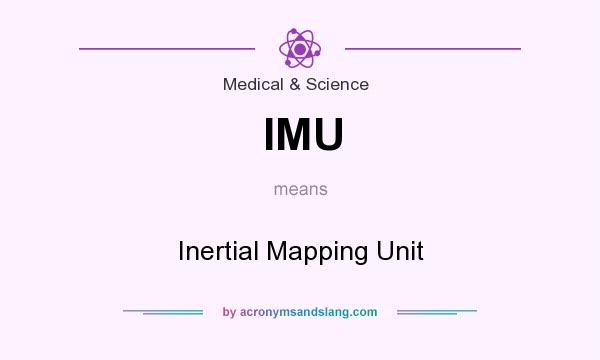 What does IMU mean? It stands for Inertial Mapping Unit