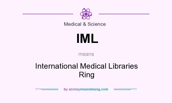 What does IML mean? It stands for International Medical Libraries Ring