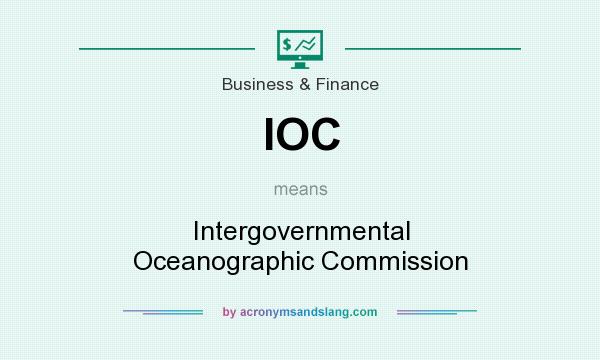 What does IOC mean? It stands for Intergovernmental Oceanographic Commission