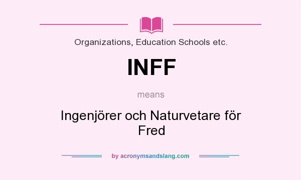 What does INFF mean? It stands for Ingenjörer och Naturvetare för Fred