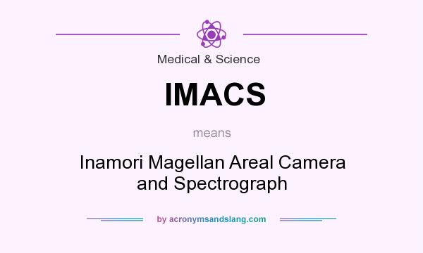 What does IMACS mean? It stands for Inamori Magellan Areal Camera and Spectrograph