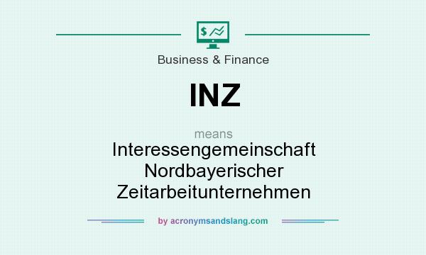 What does INZ mean? It stands for Interessengemeinschaft Nordbayerischer Zeitarbeitunternehmen