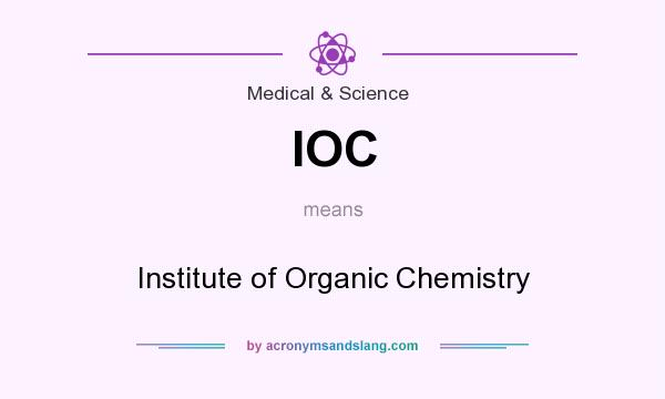 What does IOC mean? It stands for Institute of Organic Chemistry
