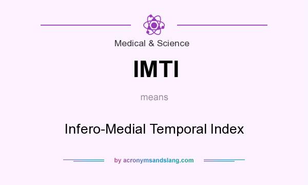 What does IMTI mean? It stands for Infero-Medial Temporal Index